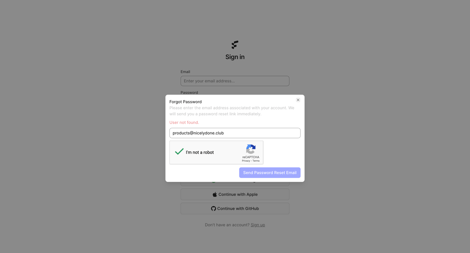 FeatureOS - Sign in | FeatureOS screen