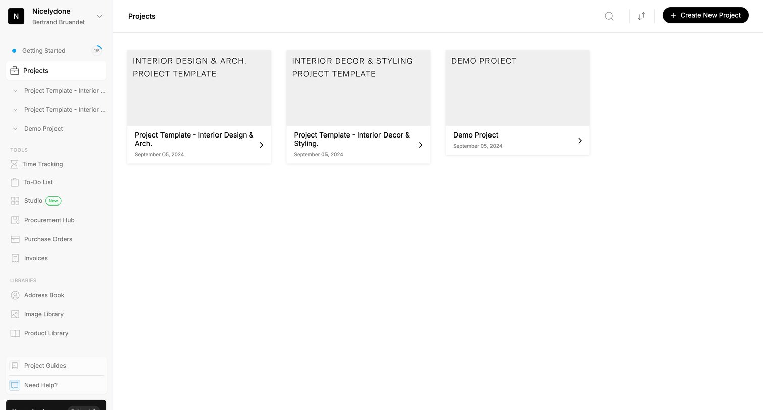 Programa - Projects | Programa screen