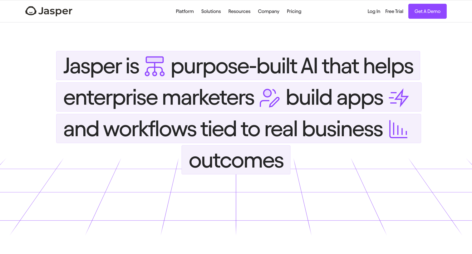 Jasper - The Jasper Platform — built for marketing success screen