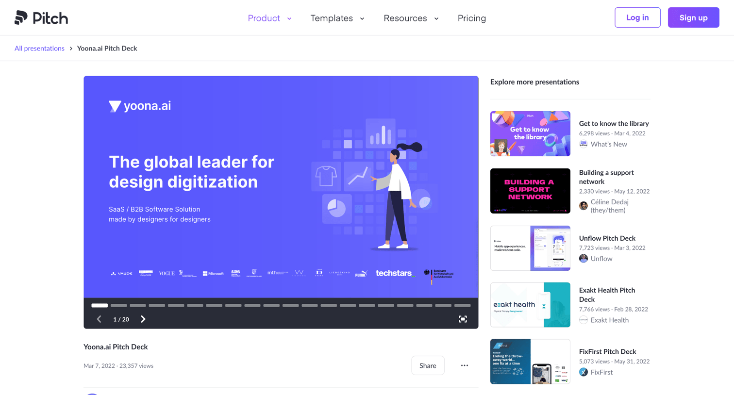 Pitch - Yoona.ai Pitch Deck by @yoona.ai | Pitch screen