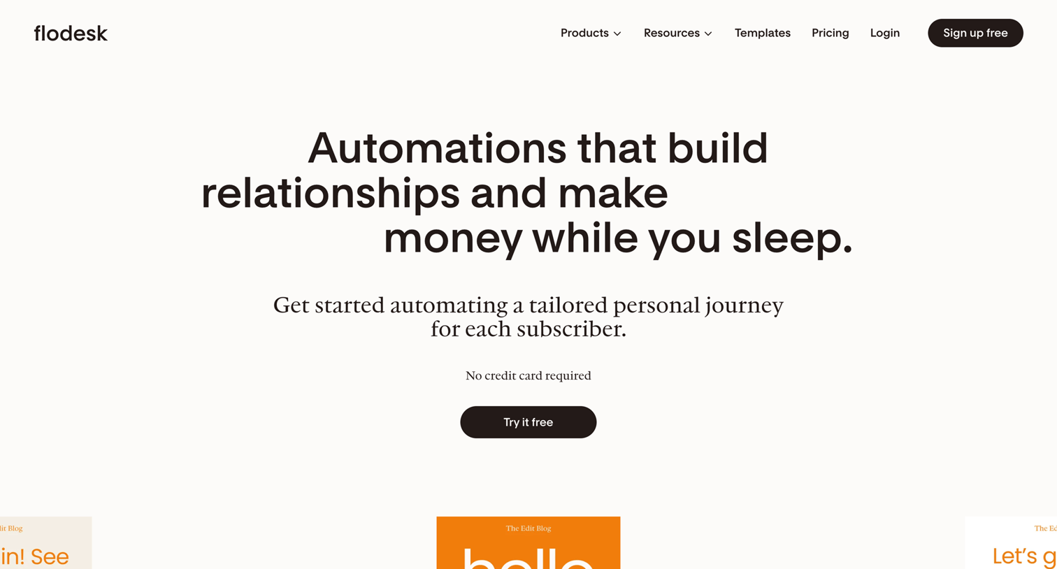 Flodesk - Email Workflow Automation | Flodesk screen