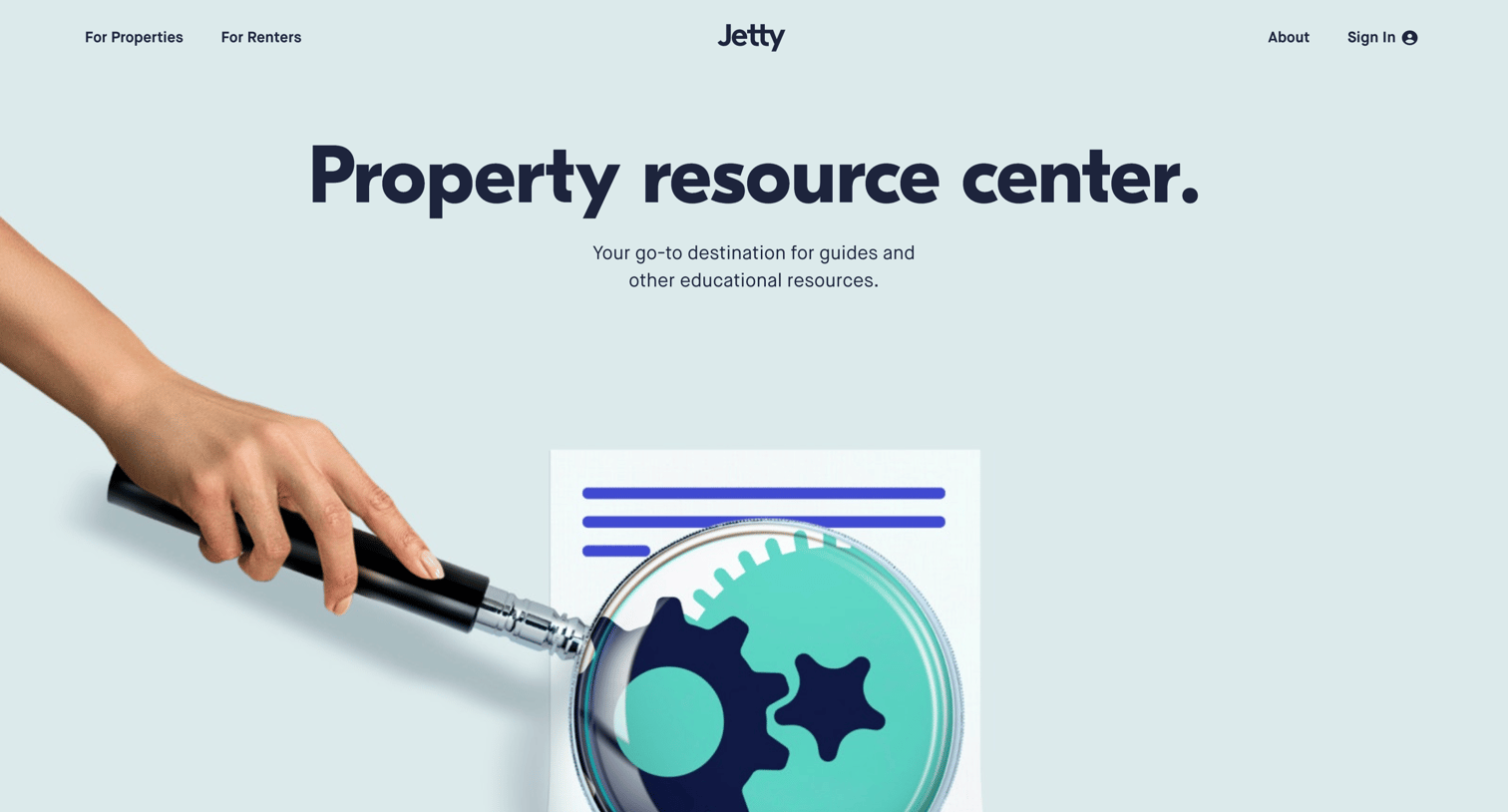Jetty - Jetty Resources | Educational resources for properties. screen