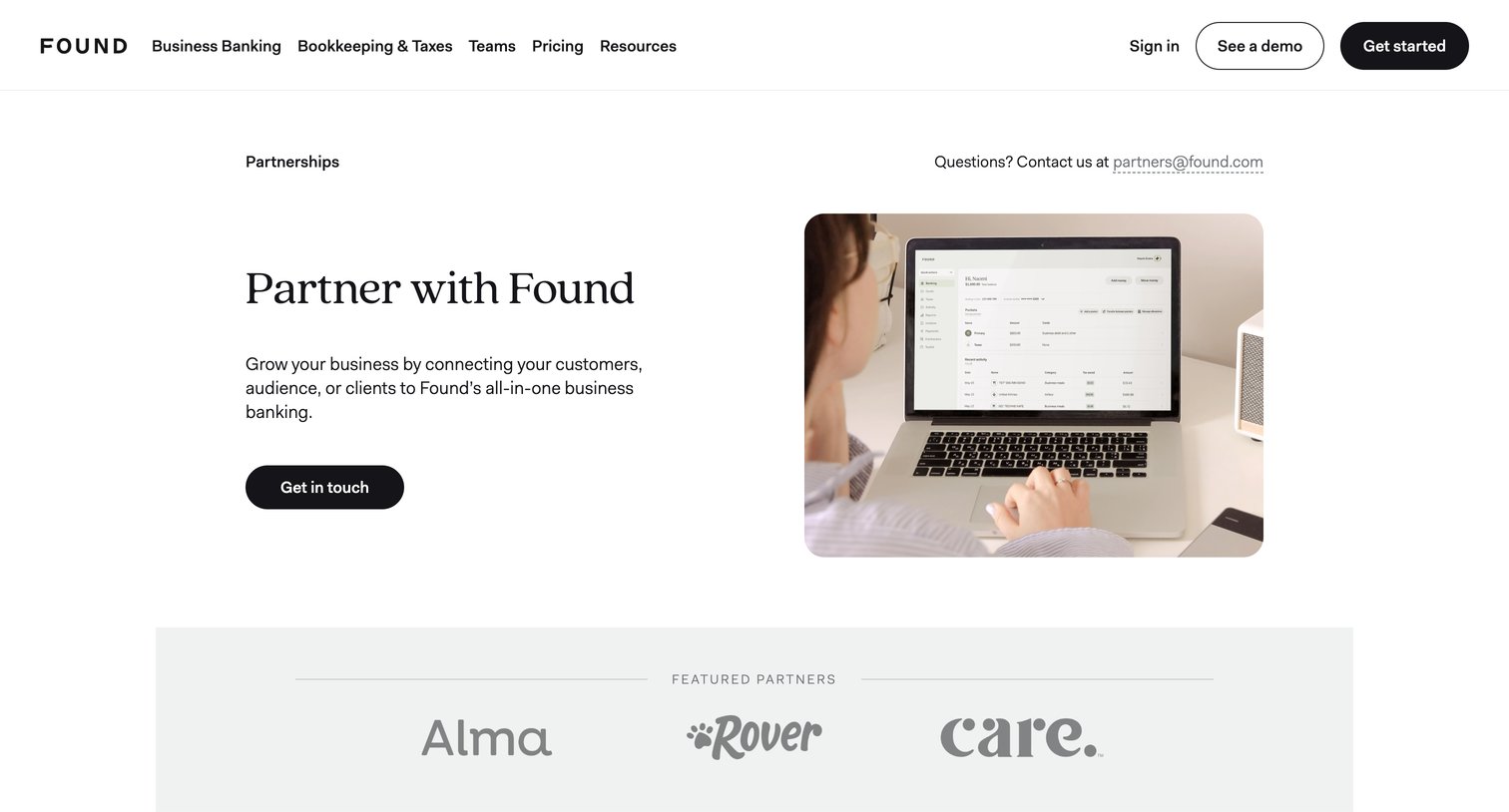 Found - Partners Found screen