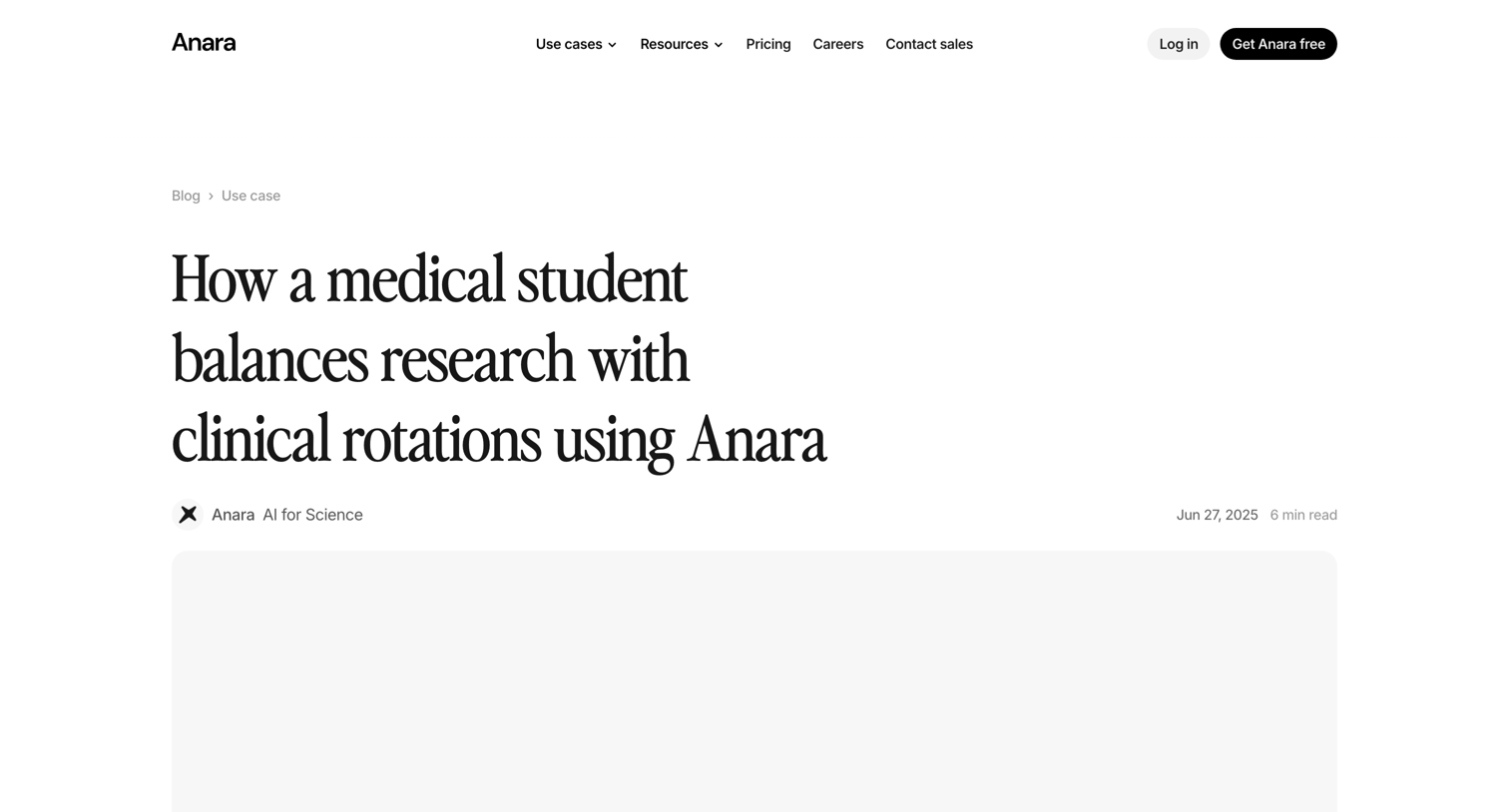 Anara - How a medical student balances research with clinical rotations using Anara screen