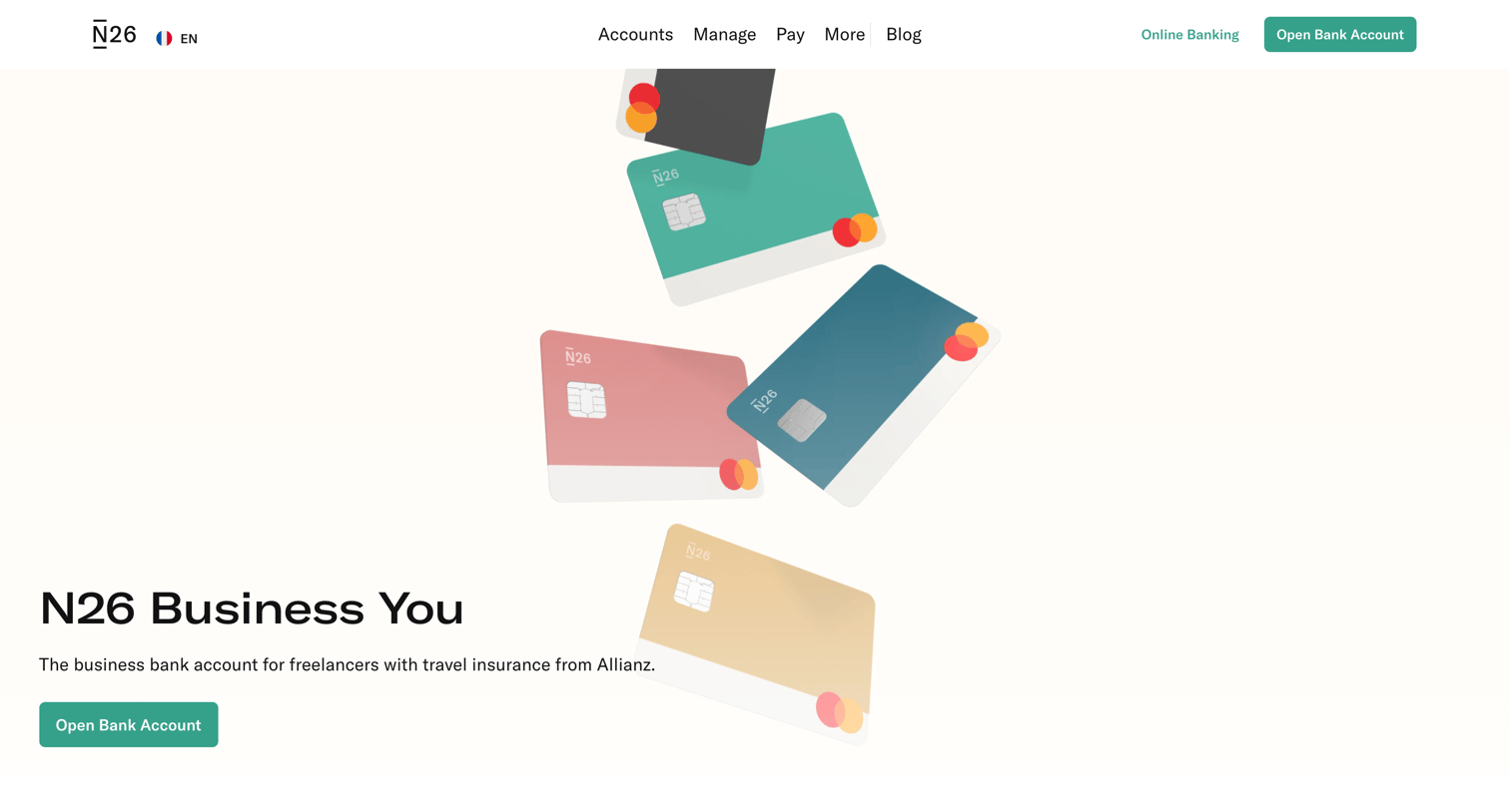 N26 - The N26 Business You bank account — N26 screen