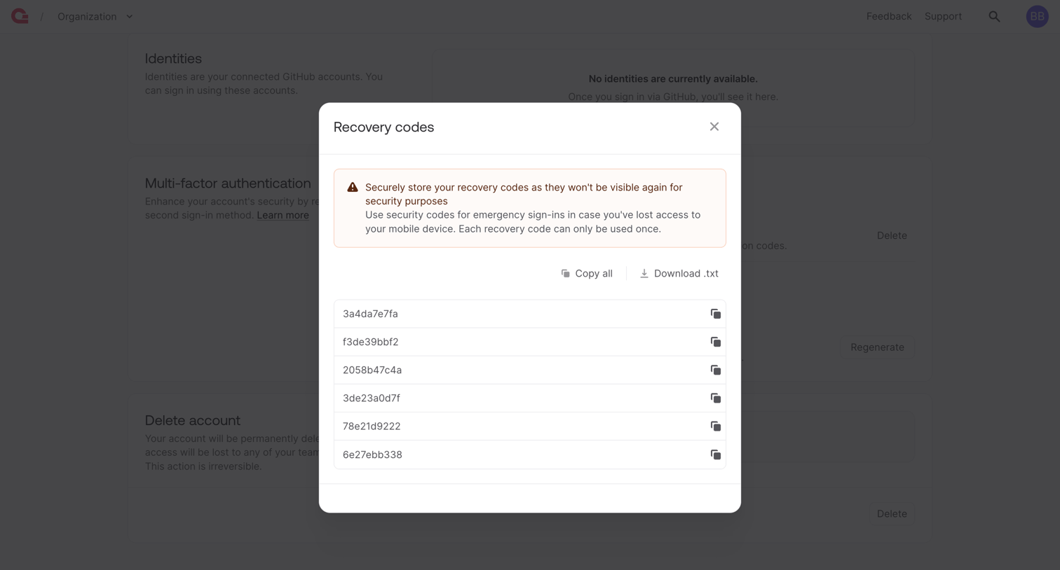 Appwrite - User - Appwrite screen