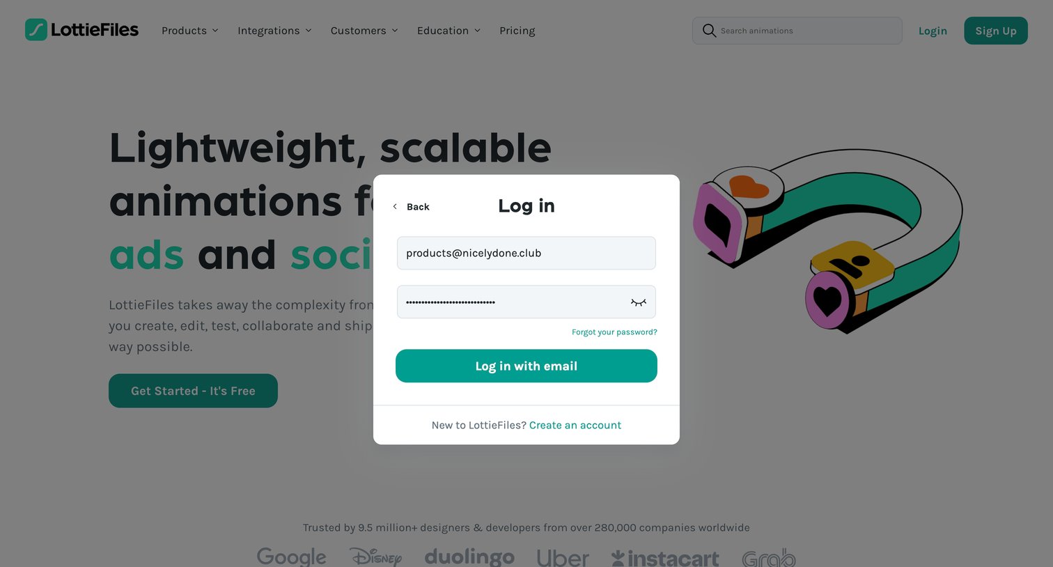 Lottie - LottieFiles Download Free lightweight animations for website | app screen