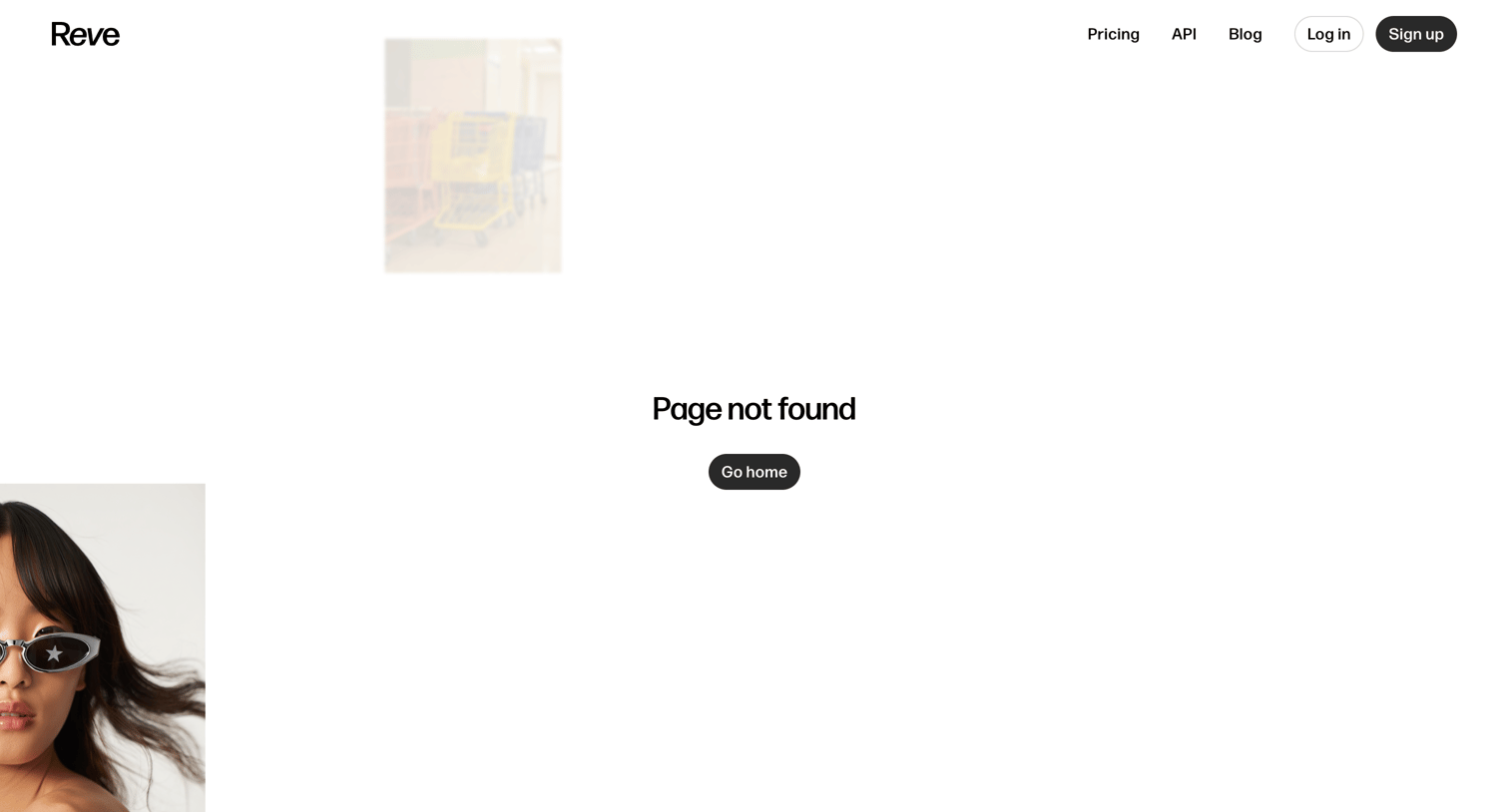 Reve - Page not found screen