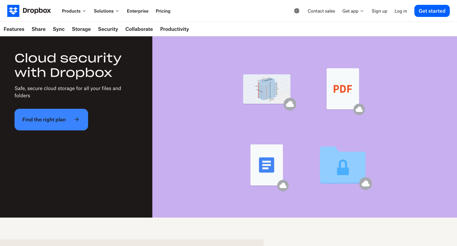 Dropbox - Secure cloud storage that keeps files encrypted - Dropbox screen