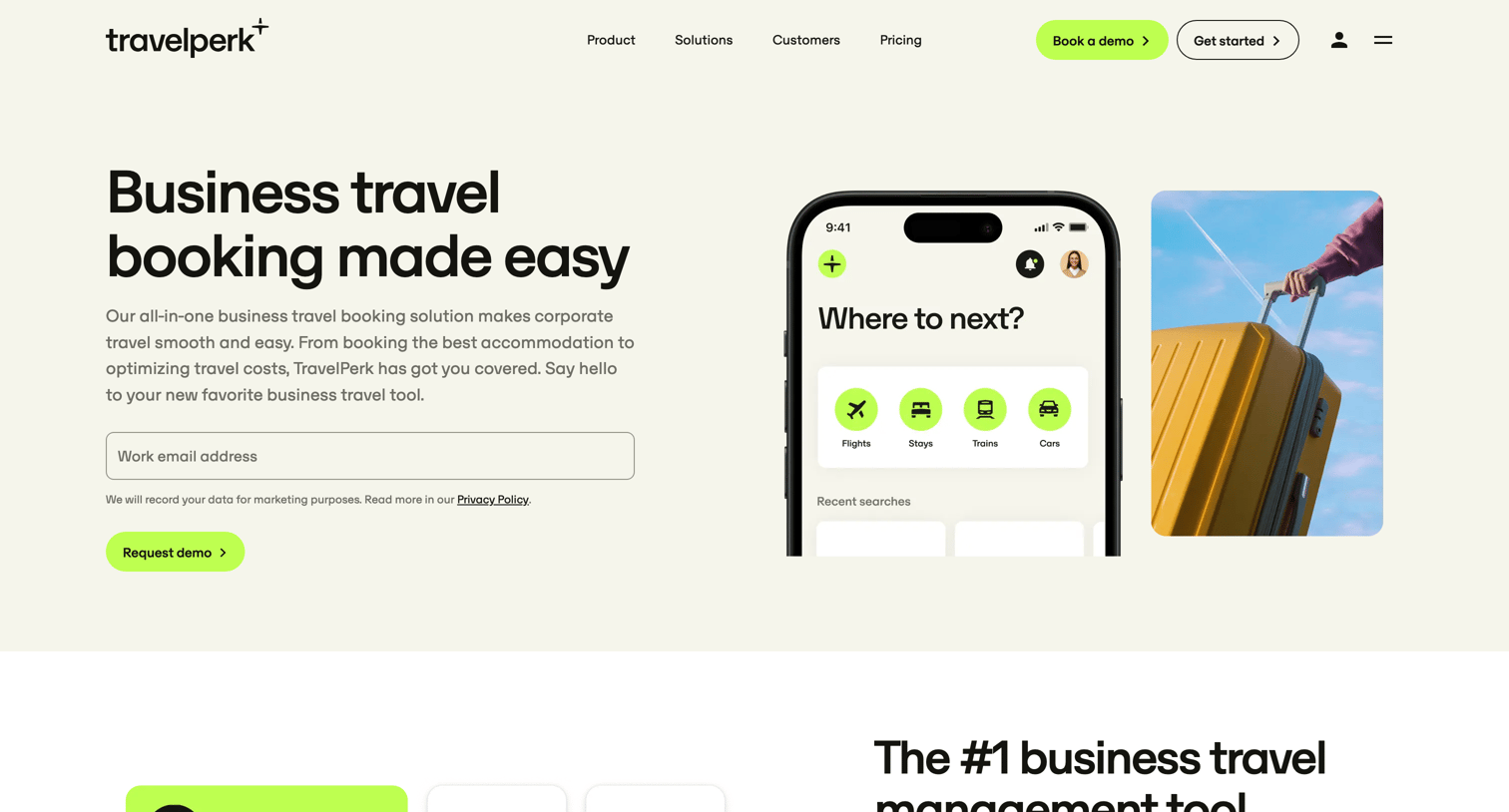 Travelperk - Corporate Travel Booking Tool  TravelPerk screen