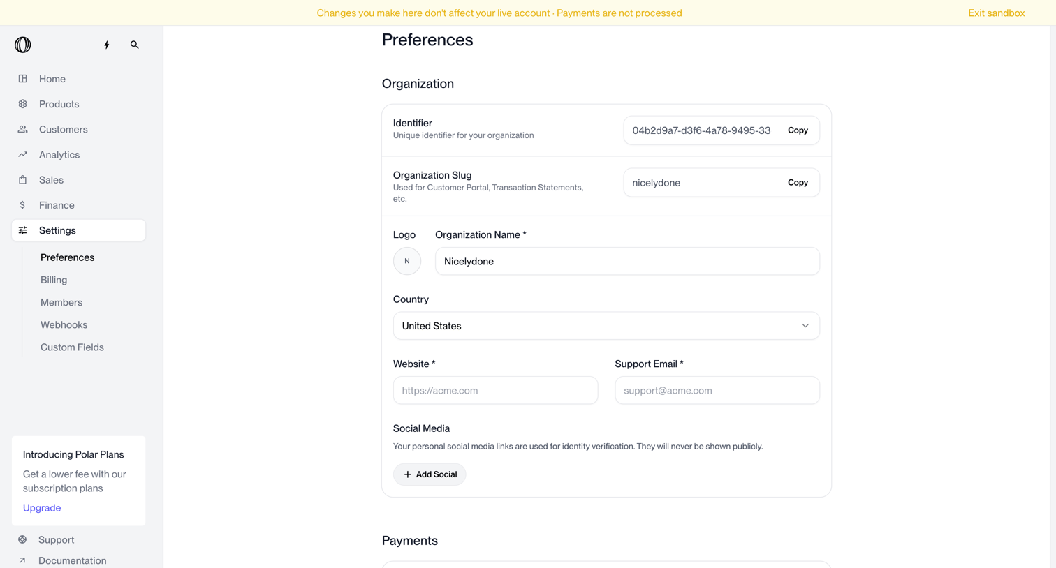Polar - Settings | Nicelydone | Polar screen