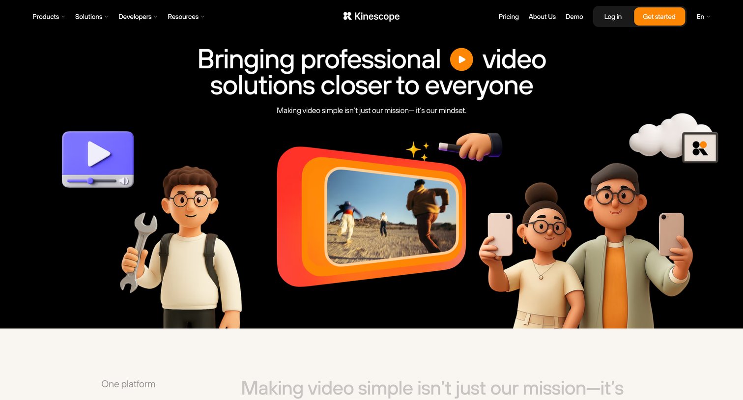 Kinescope - About Kinescope — Professional Video Platform for Business screen
