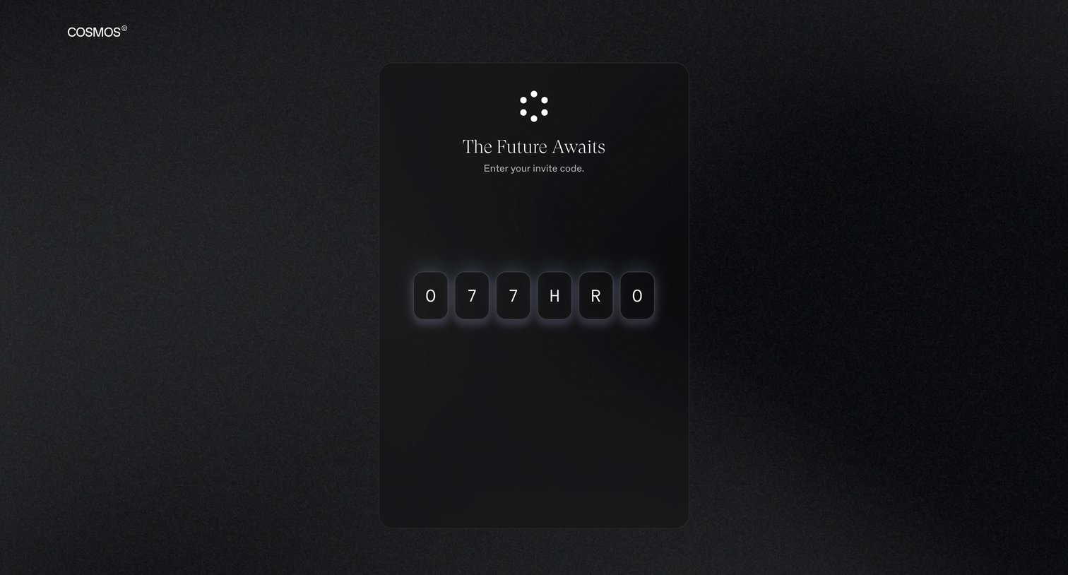 Cosmos - Cosmos - Onboarding screen