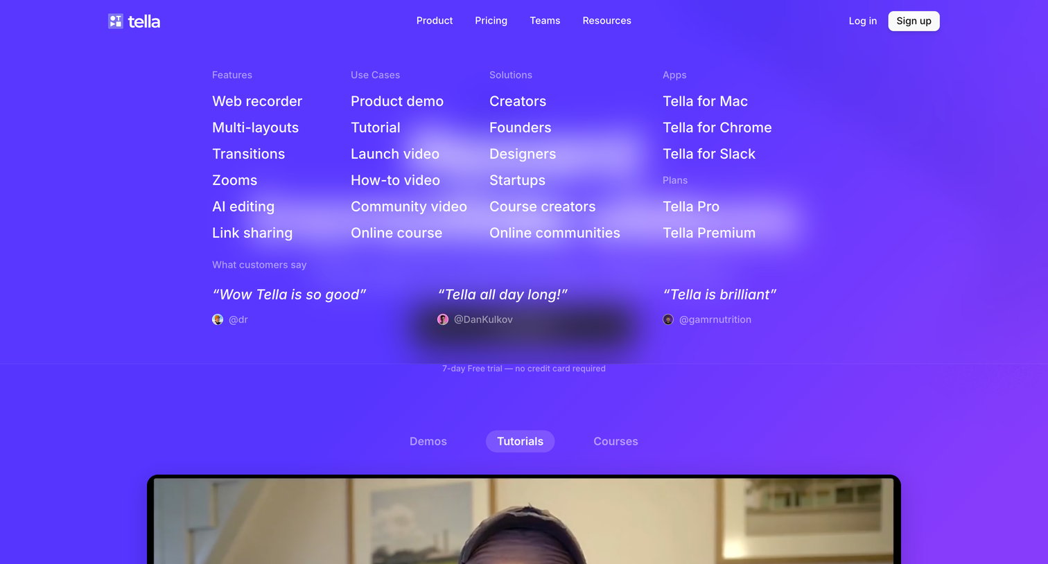 Tella - Tella — Online Screen Recorder for Mac | Windows screen