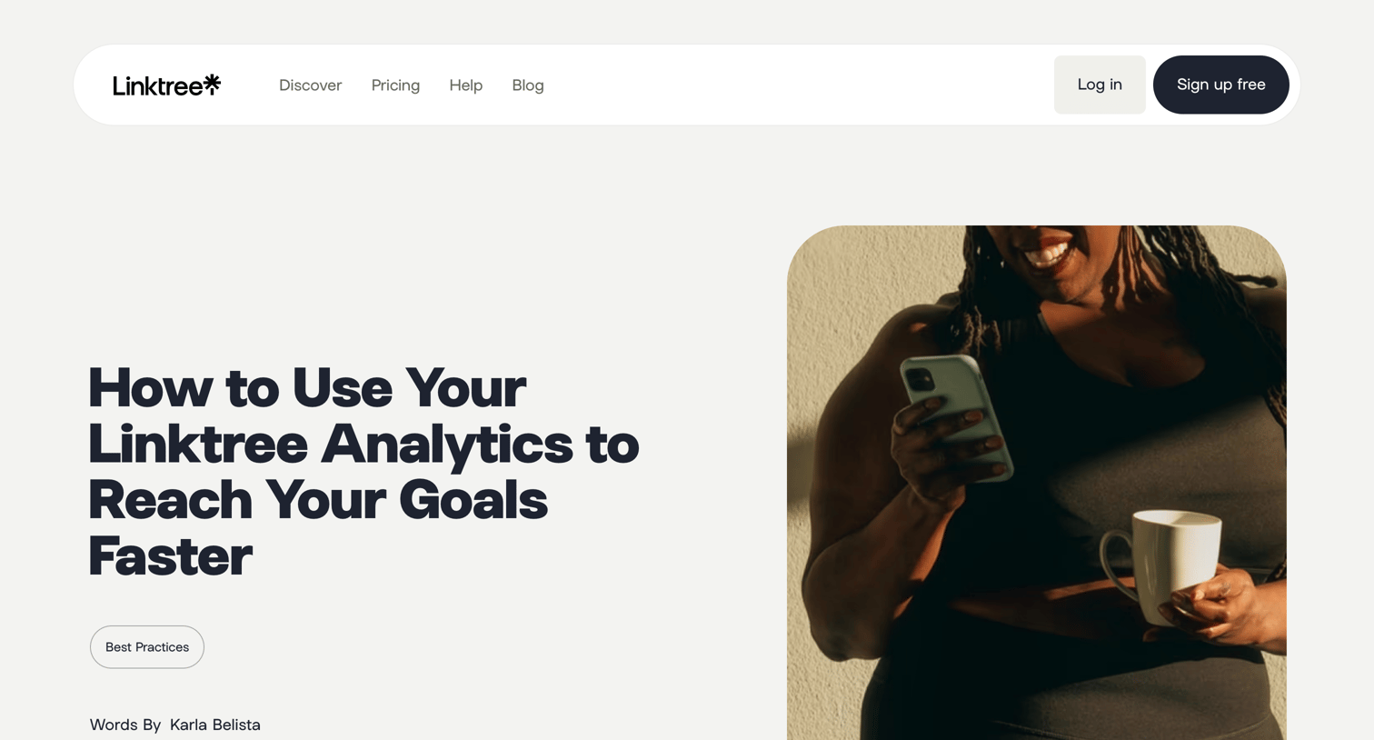 Linktree - How to Use Your Linktree Analytics to Reach Your Goals Faster - L screen