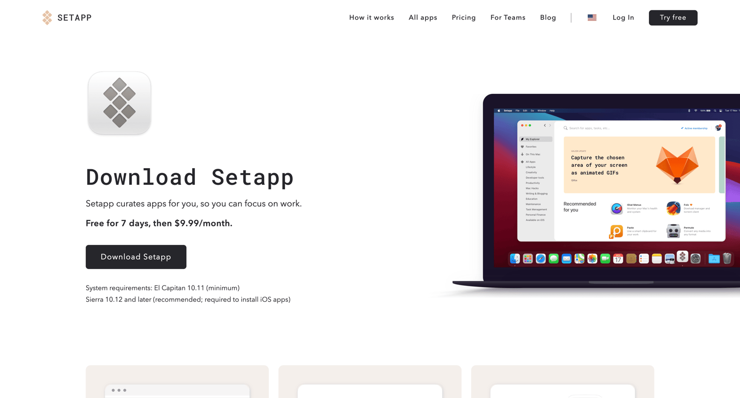 Setapp - Setapp | Download Setapp and get app collections for any job screen