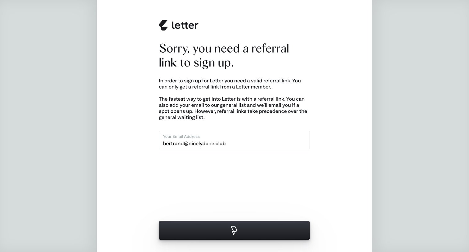 Letter - Letter | Better than banking screen