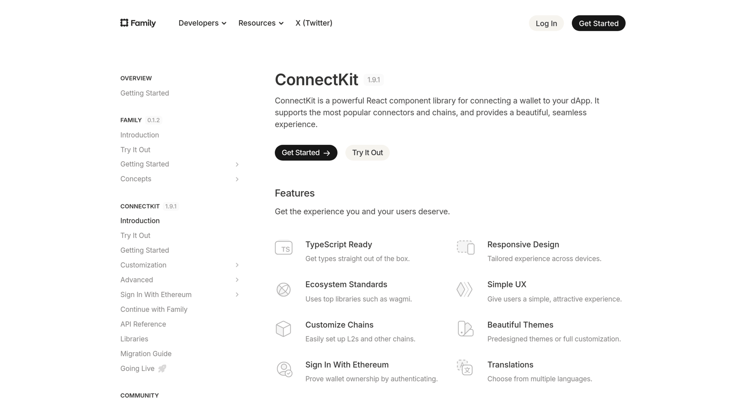 Family - Family Docs screen