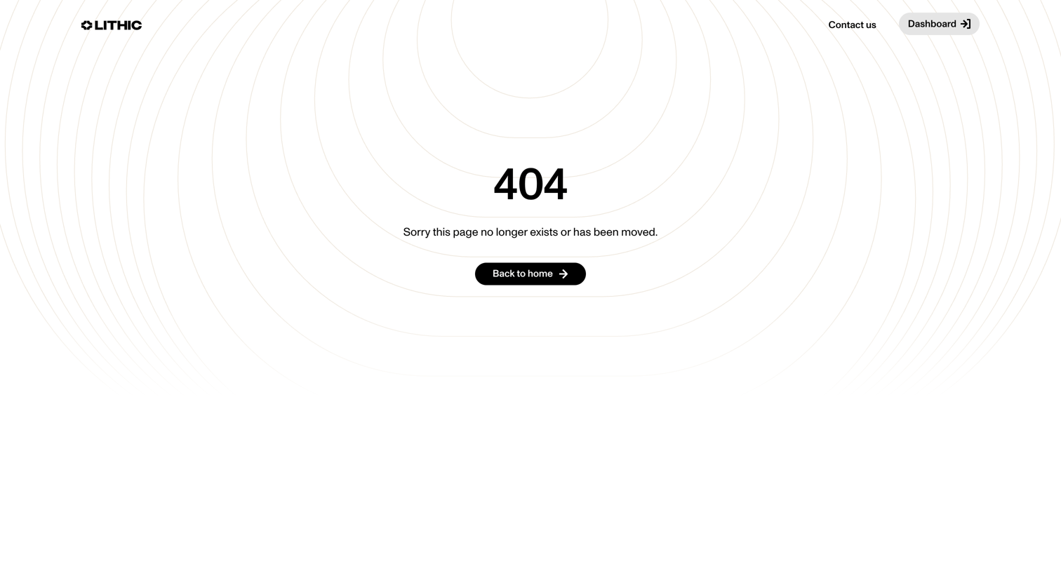 Lithic - Not Found screen