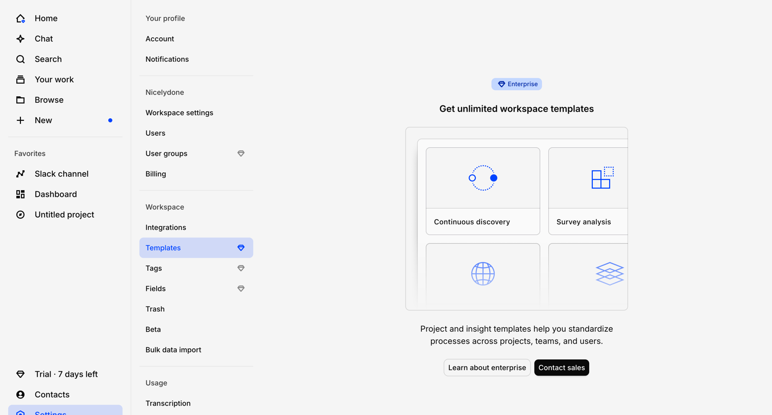 Dovetail - Dovetail – Customer Intelligence Platform screen