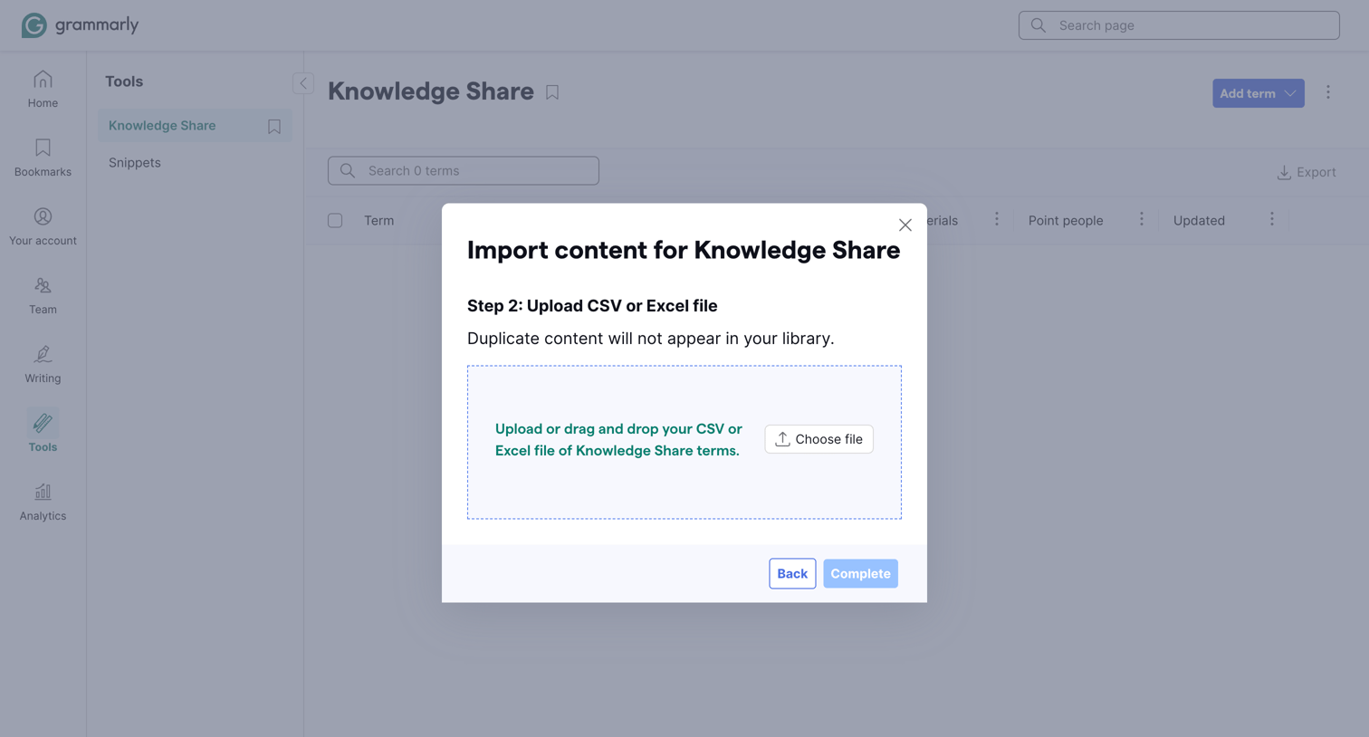 Grammarly - Account | Grammarly screen