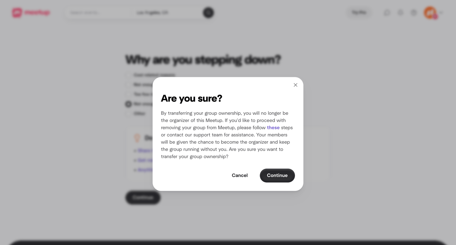 Meetup - Feedback | Meetup screen