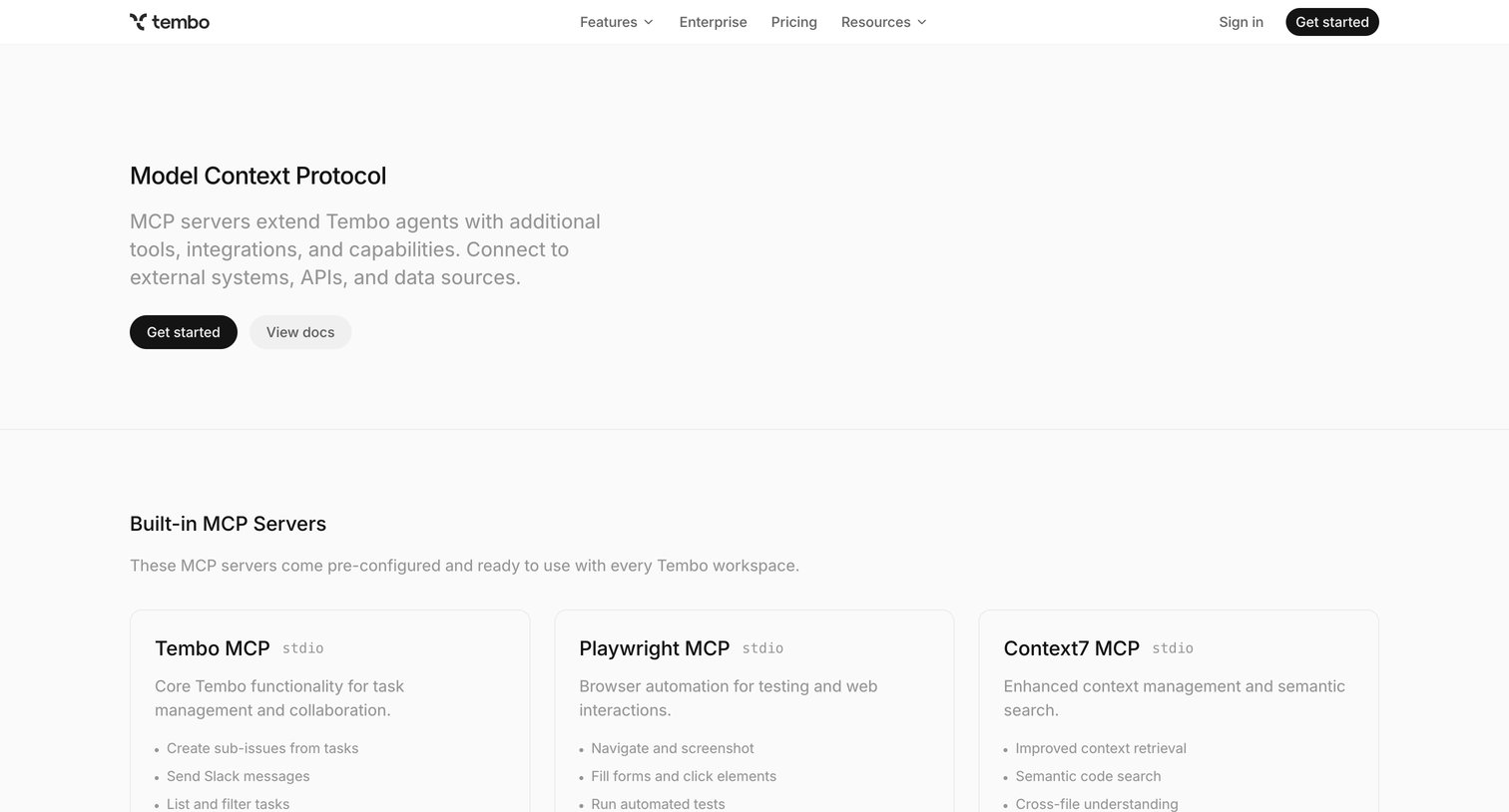 MCP Servers – Tembo from Tembo