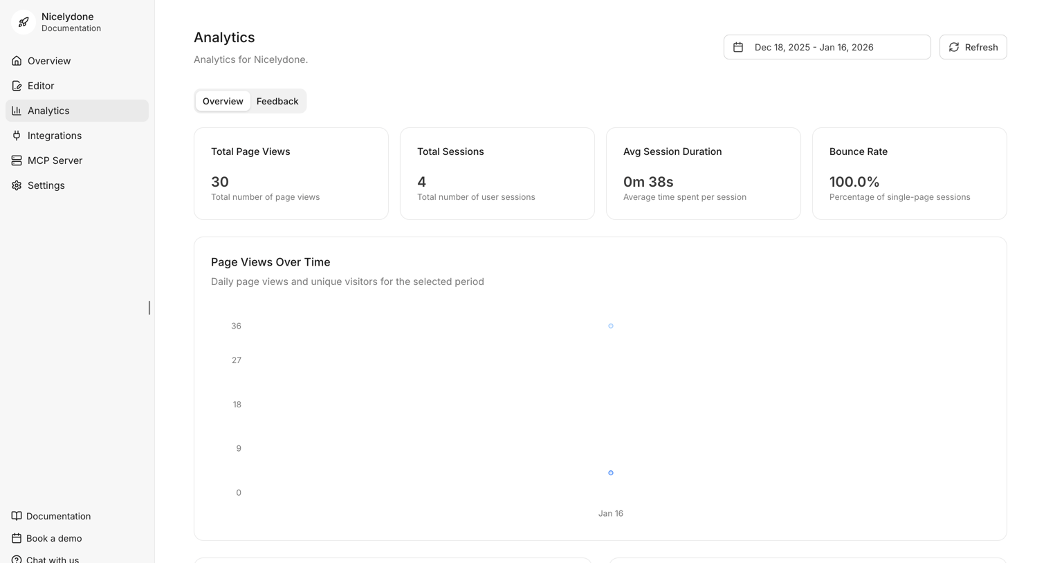 Documentation.AI - Dashboard - Documentation.AI screen