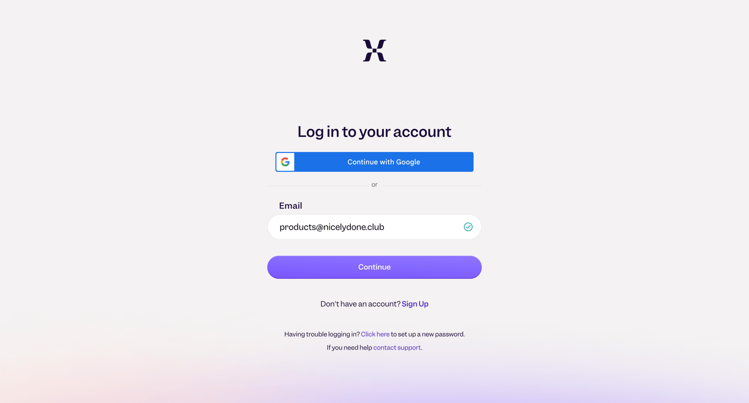 Mixpanel - Login - Mixpanel screen