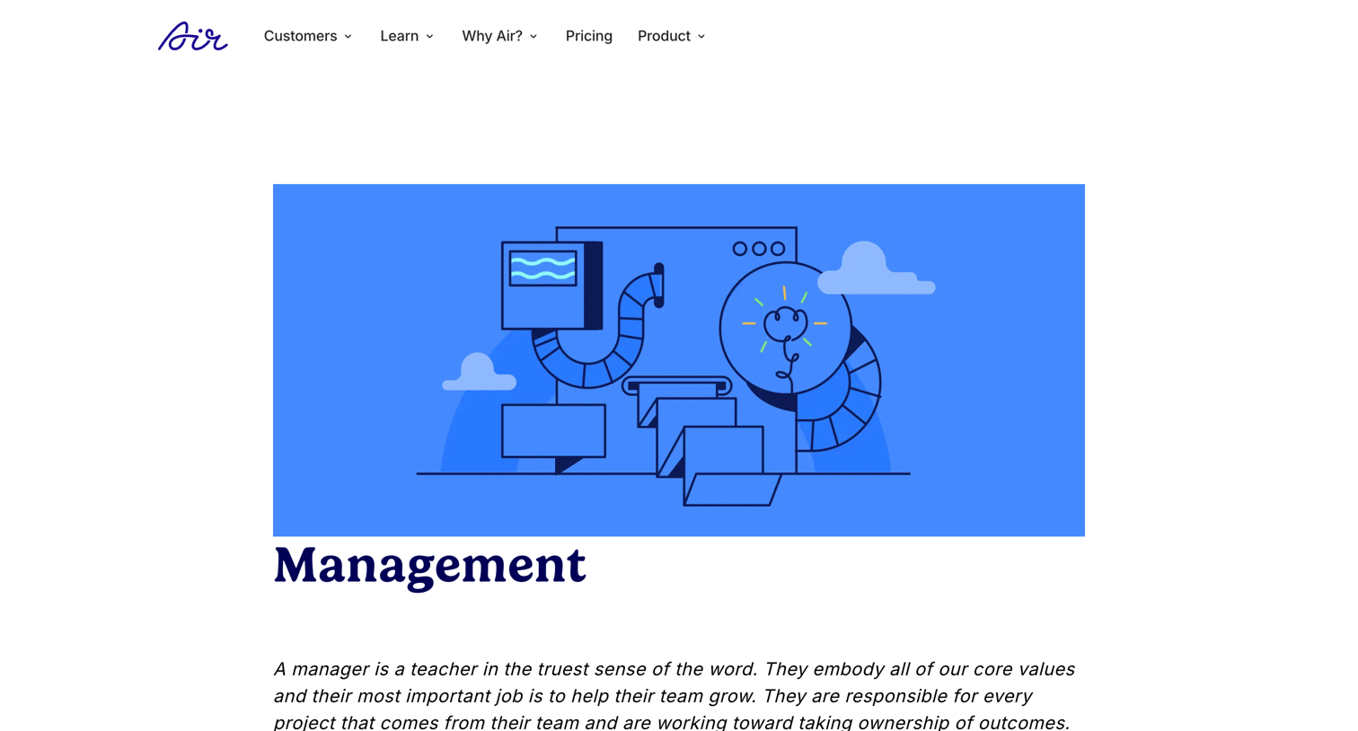 Air - Management | Air screen