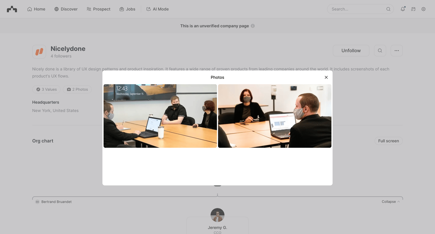 The org - Nicelydone | The Org screen