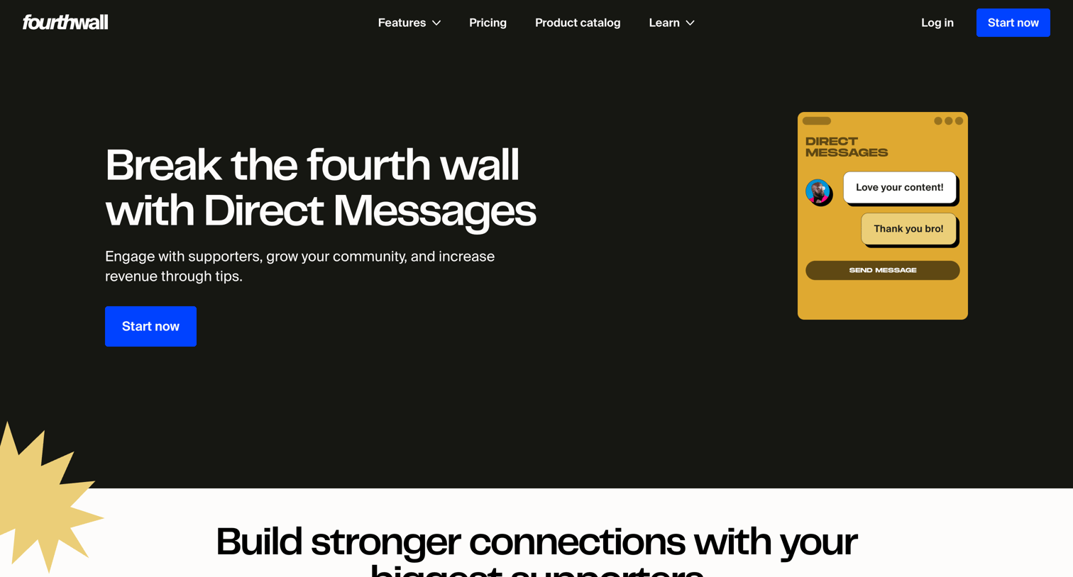 Fourthwall - Fourthwall  Direct Messages screen
