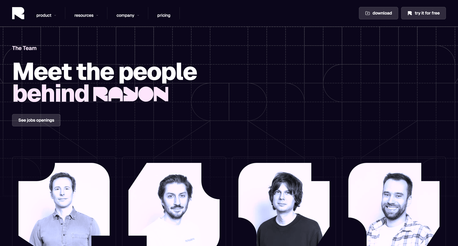 Rayon - Team | Rayon screen