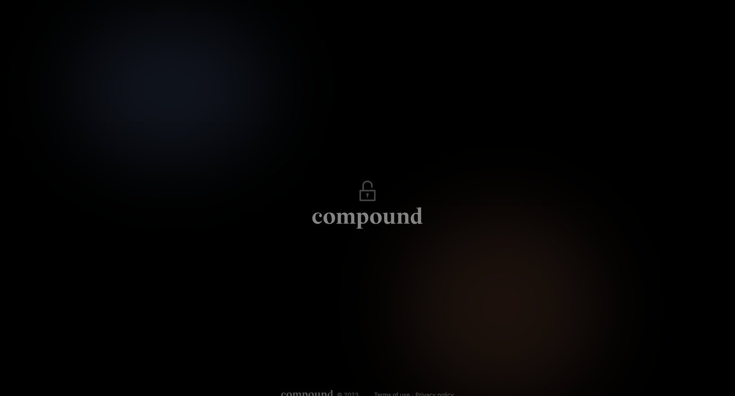 Compound Planning - Compound screen