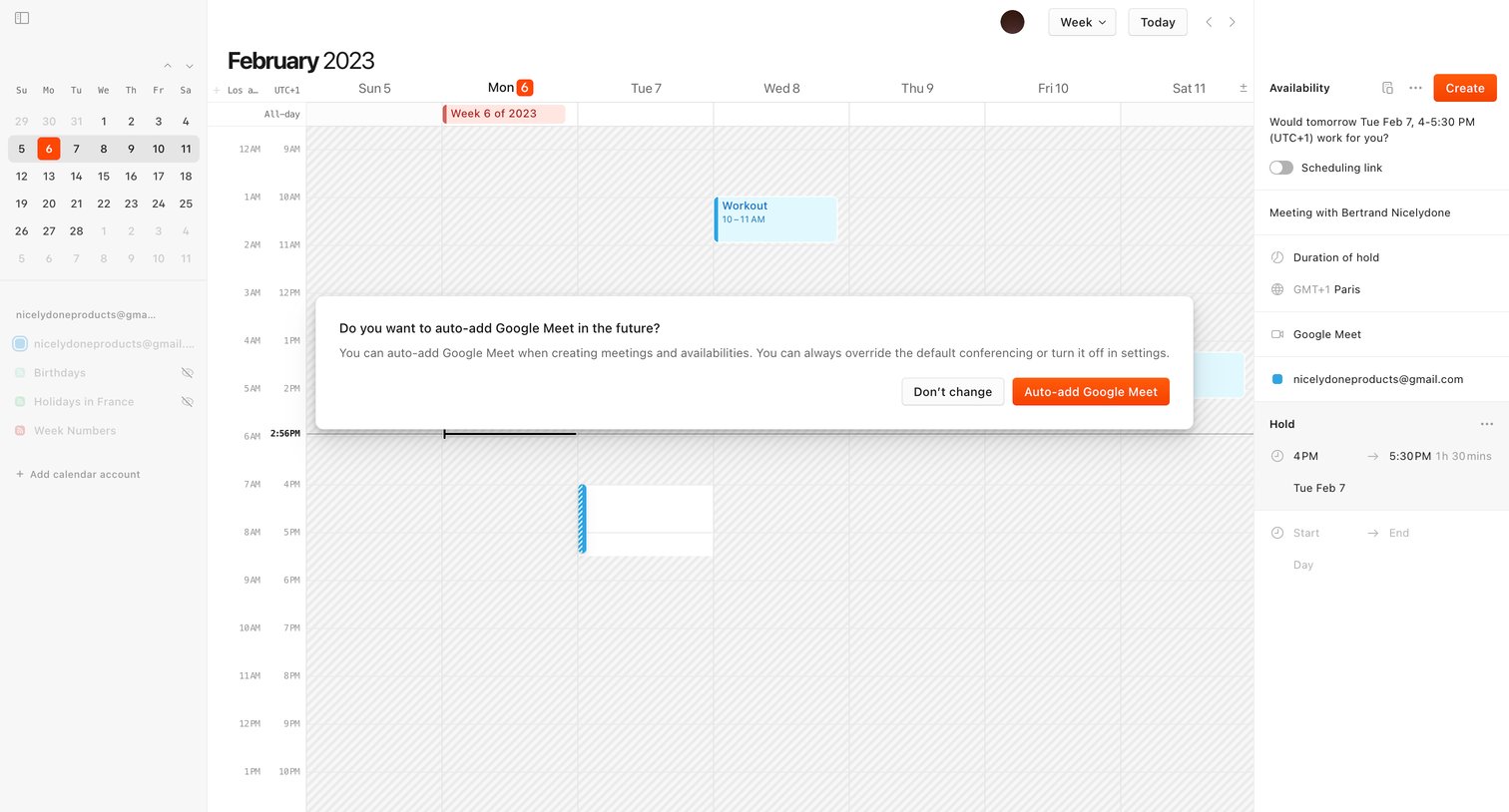 Cron screen