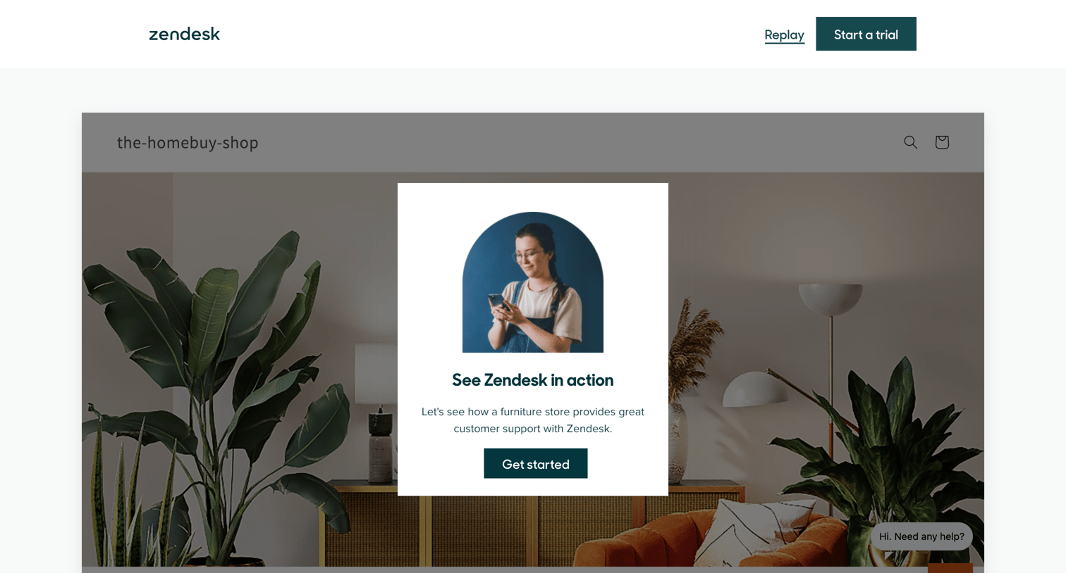 Zendesk - Take a quick tour screen