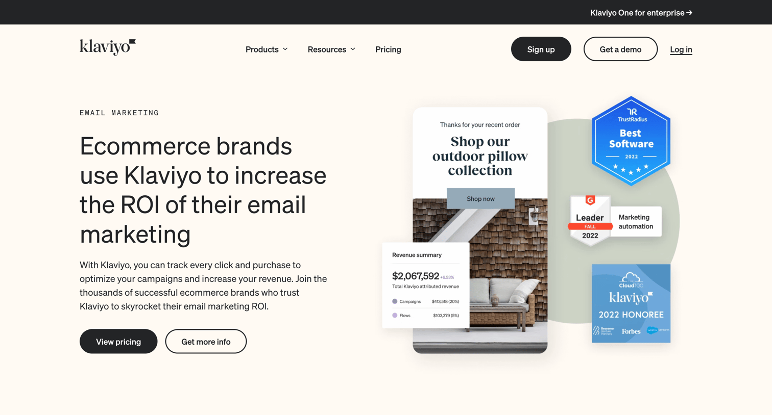 Klaviyo - Upgrade your Email Marketing Software | Platform  Klaviyo Email screen