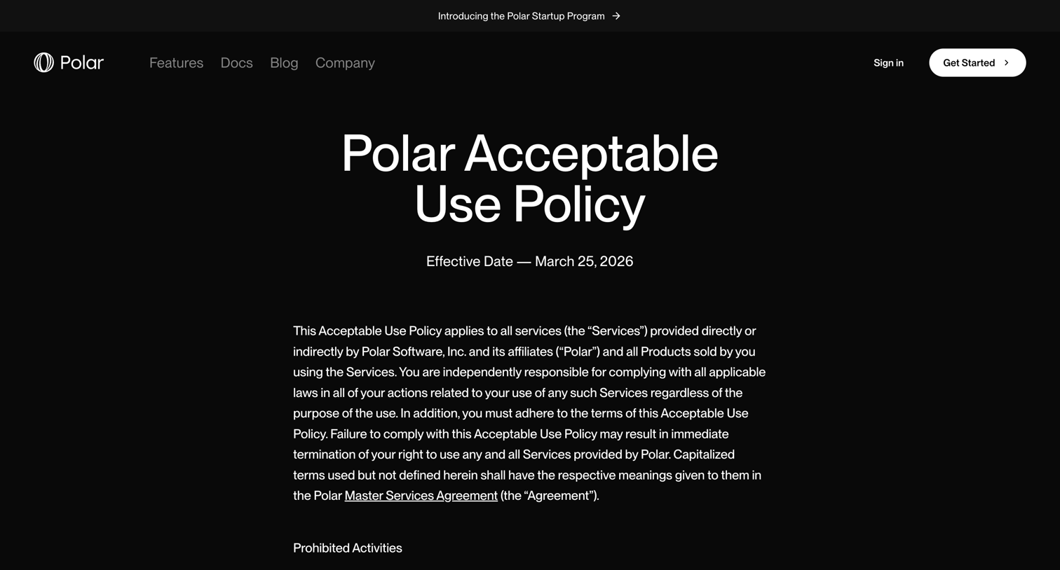 Polar screen