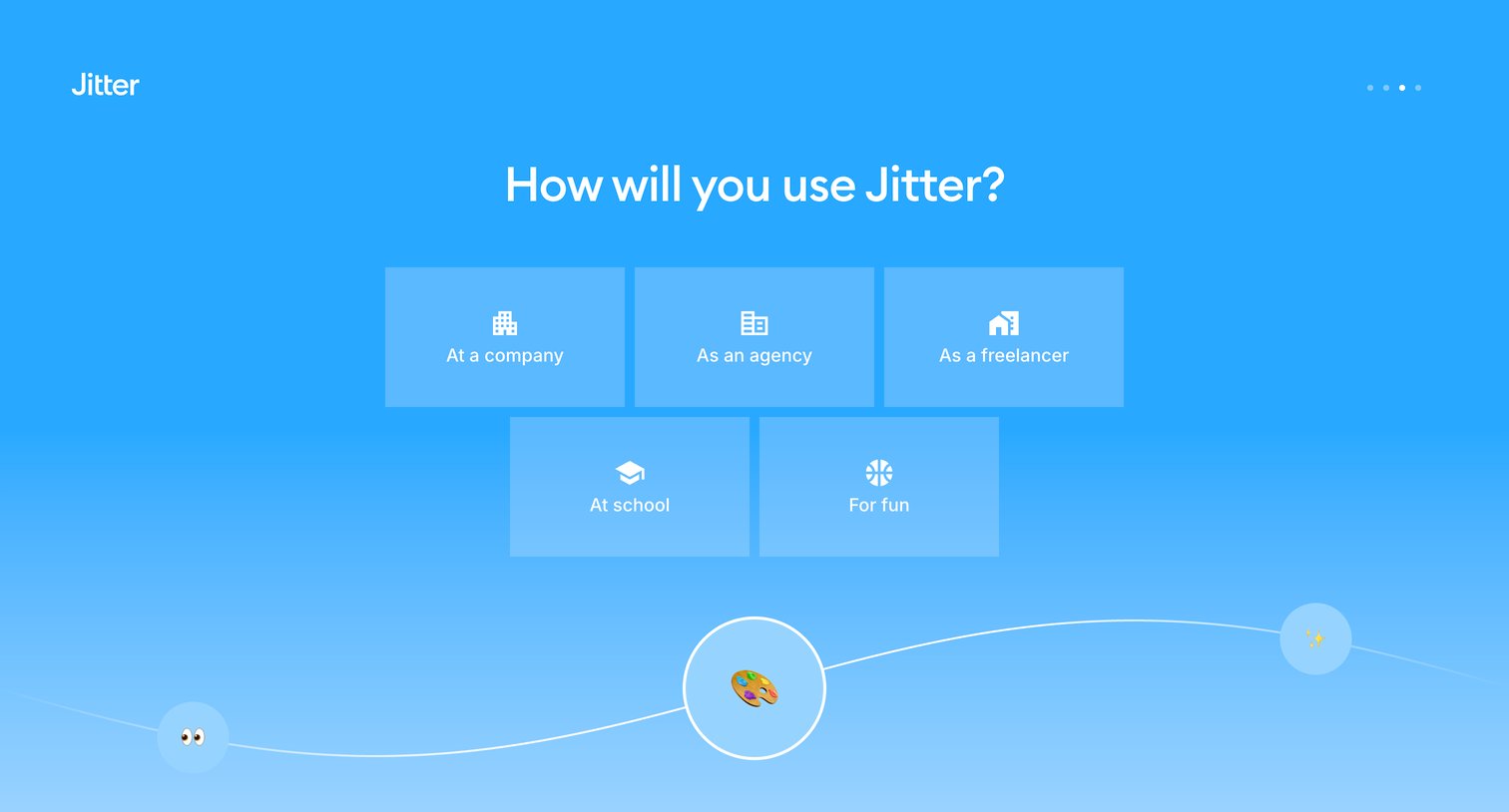 Jitter - Welcome · Jitter screen
