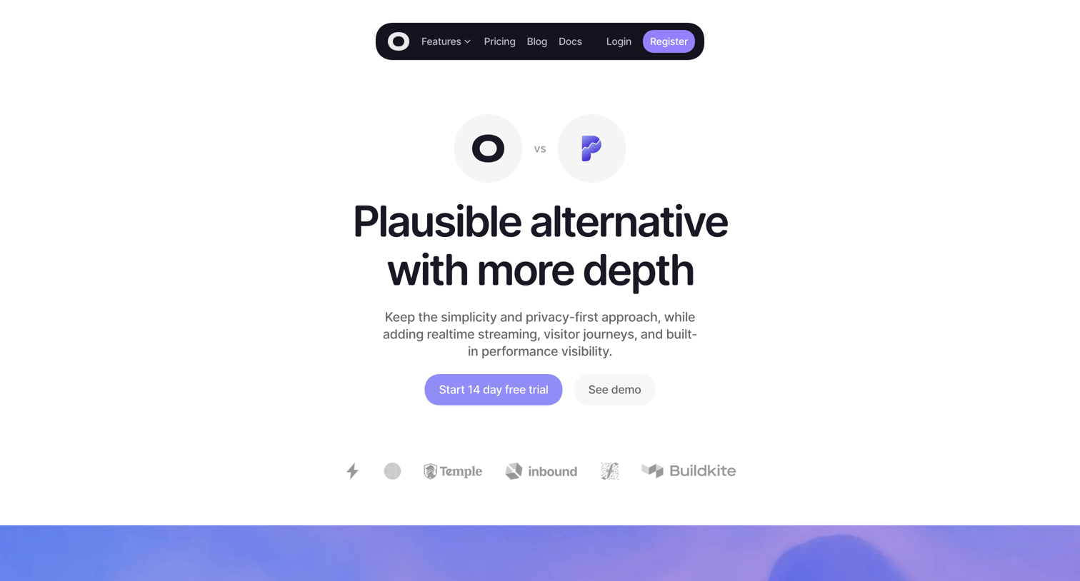 Visitors - Visitors vs Plausible - Visitors screen