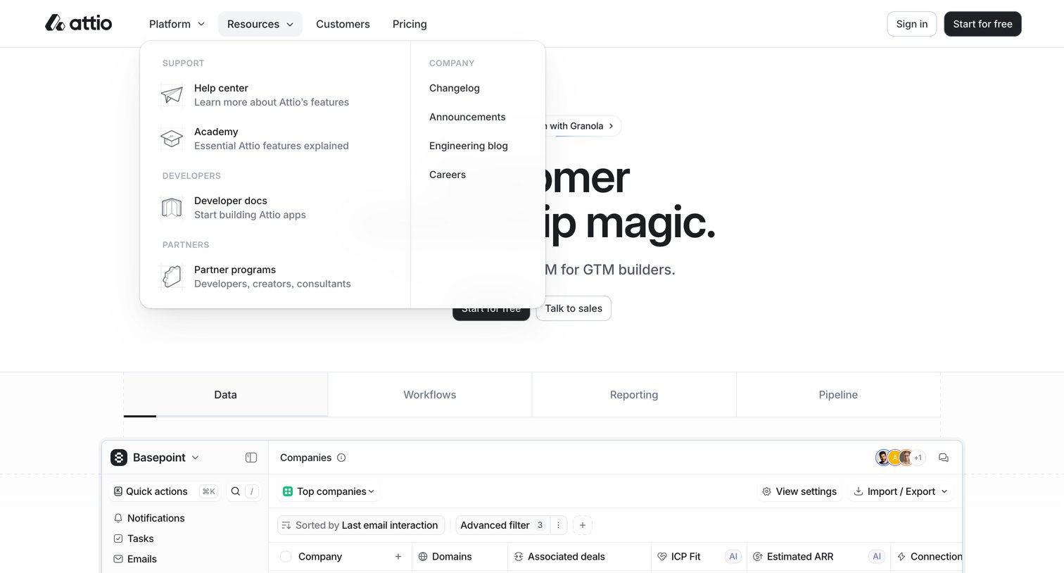 Attio - Attio The next gen of CRM screen