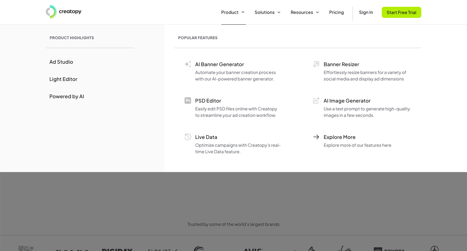 Creatopy - AI-powered Ad Generation - Design and Scale Ads Online - Creatopy screen