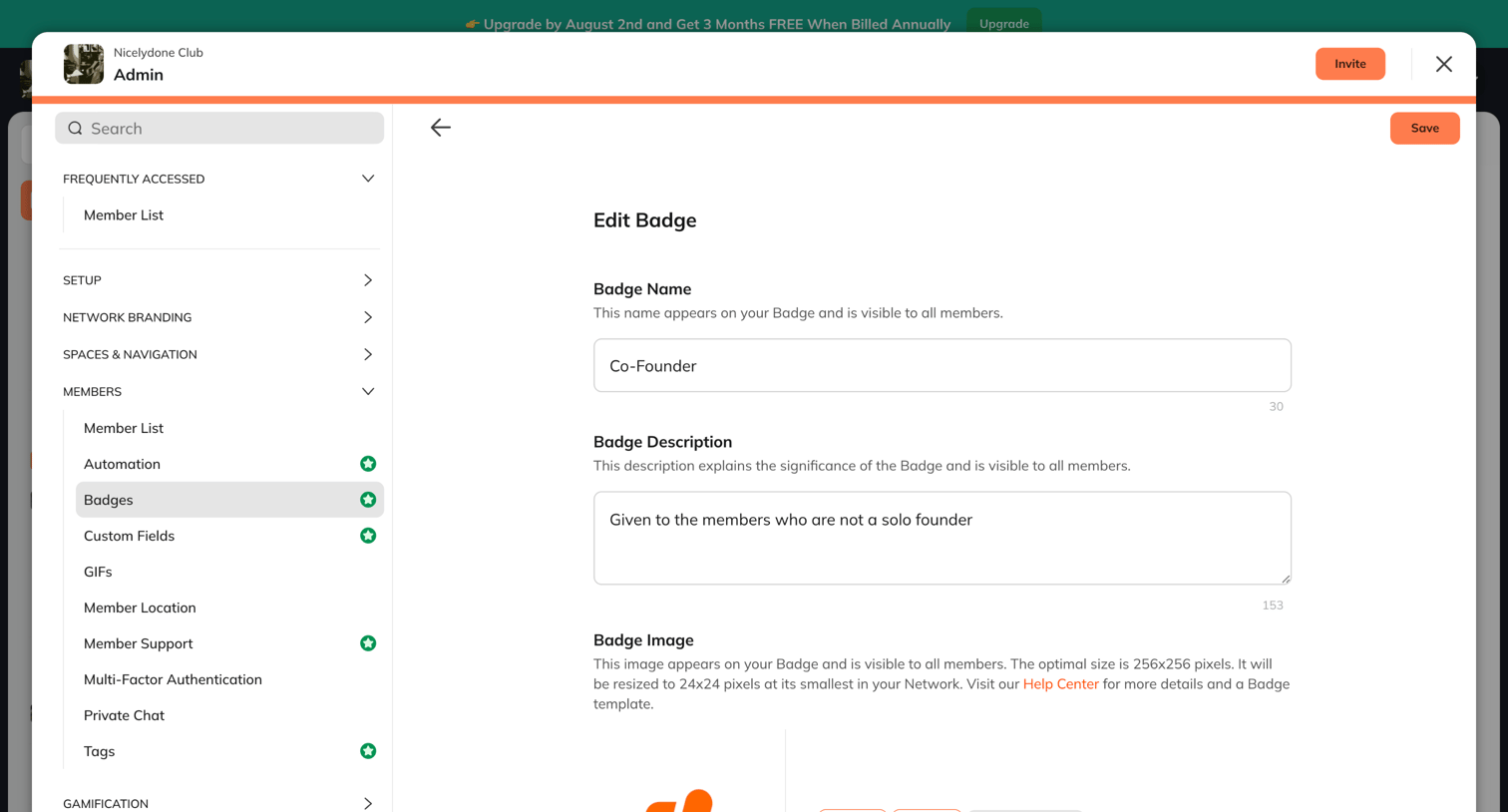 Mighty - Settings | Nicelydone Club screen