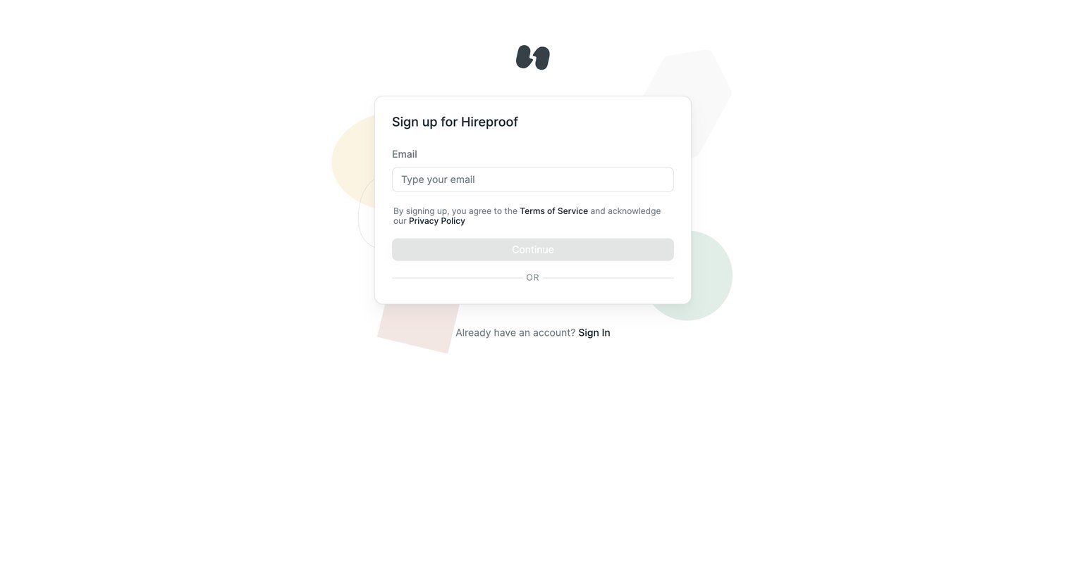 Hireproof screen