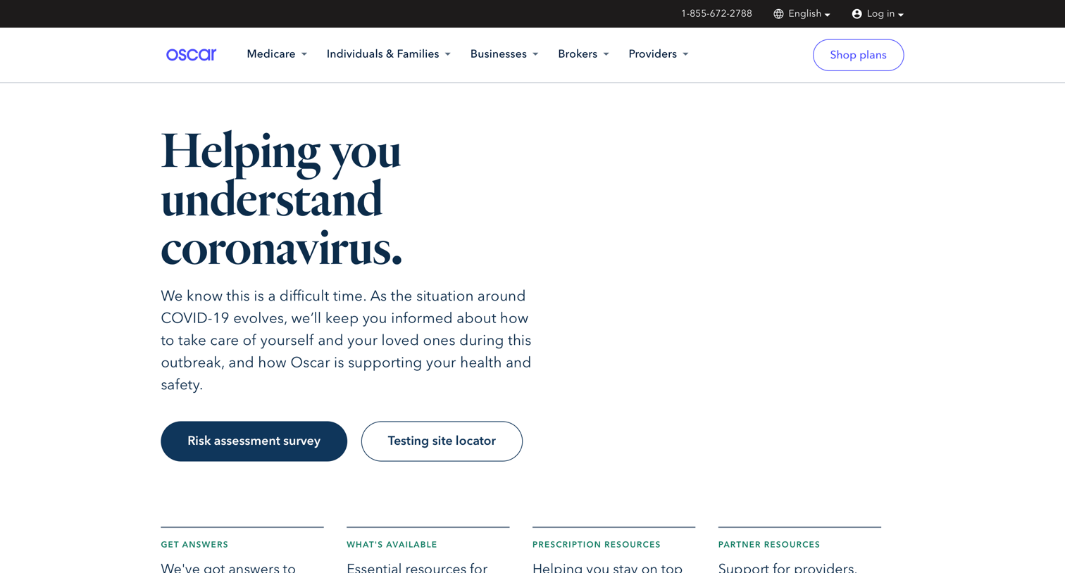 Oscar - Helping you understand coronavirus screen
