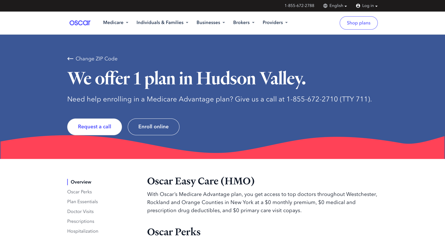 Oscar - Details - Oscar Medicare Advantage screen