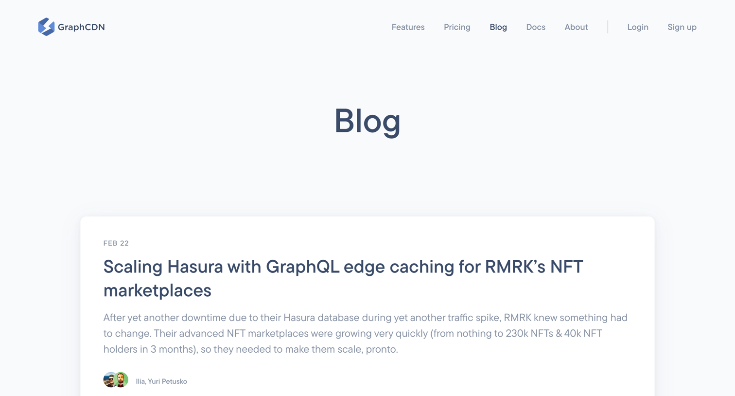 GraphCDN - Blog – GraphCDN screen