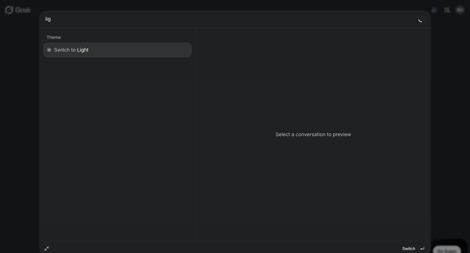 Grok screen