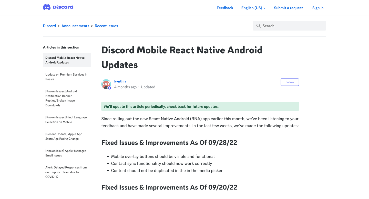 Discord - Discord Mobile React Native Android Updates – Discord screen