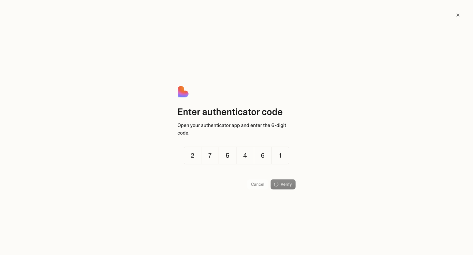 Lovable - Login screen